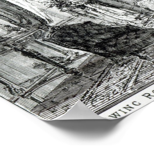 Tekenruimte in de stijl Louis Seize Poster (Hoek)