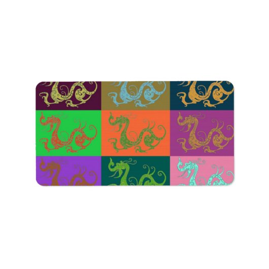 Tekens - adreslabel etiket (Voorkant)