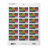 Tekens - adreslabel etiket (Full Sheet)