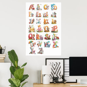 Tekens alfabetletters poster