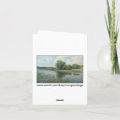 Tekens in Geel Abstract Paul Klee Kaart (Achterkant)