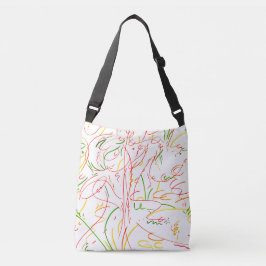 Tekens in gekleurde lussen crossbody tas