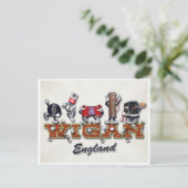 Tekens met tekenfilm briefkaart (Staand voorkant)