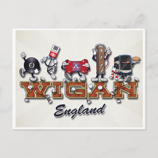 Tekens met tekenfilm briefkaart (Voorkant)