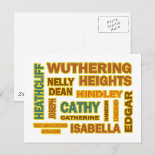 Tekens met weerdichte hoogten briefkaart (Voorkant / Achterkant)