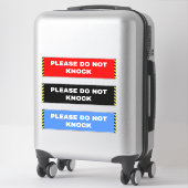 Tekens om niet aan te kloppen - Deur Sticker (Koffer)