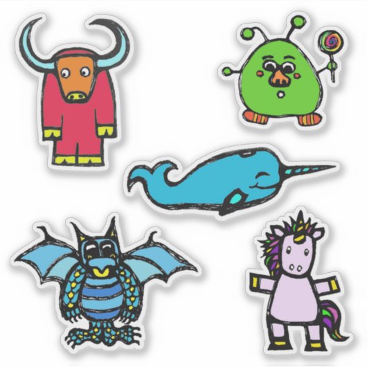 Tekens uit het alfabet boek (ADNUY) Sticker (Voorkant)