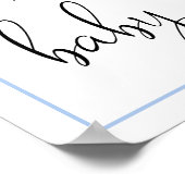 Tekens van Boerderij Koe Baby shower van jongen Poster (Hoek)