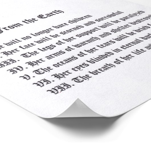 Tekens Van De Aarde Poster (Hoek)