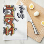 tekens van de cartoon van Salford Theedoek (Quarter Fold)