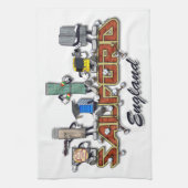 tekens van de cartoon van Salford Theedoek (Verticaal)