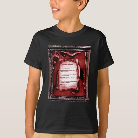 Tekens Van De Kinderen T-shirt (Voorkant)