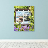 TEKENS VAN DE OUDE TREINSTATION CANVAS AFDRUK (Insitu (Houten vloer))