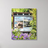 TEKENS VAN DE OUDE TREINSTATION CANVAS AFDRUK (Voorkant)