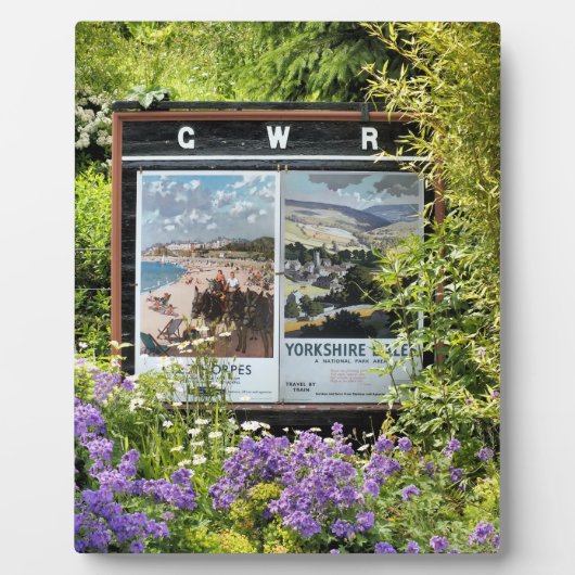 TEKENS VAN DE OUDE TREINSTATION FOTOPLAAT (Voorkant)