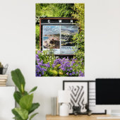 TEKENS VAN DE OUDE TREINSTATION POSTER (Thuiskantoor)