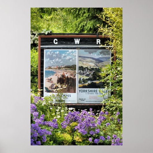 TEKENS VAN DE OUDE TREINSTATION POSTER (Voorkant)