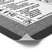 Tekens van zwakte poster (Hoek)