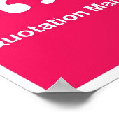 Tekens voor punctie- Citroeningtekens Poster (Hoek)