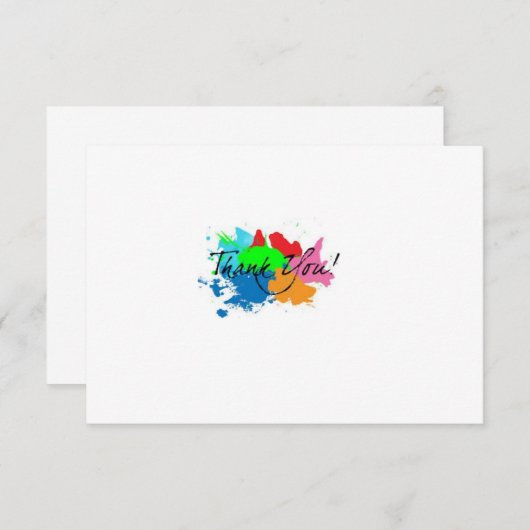 Tekensplaatstaar Dank u voor uw opmerkingen Notitiekaartje (Voorkant / Achterkant)