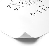 Tekensymbolen wasgoed poster (Hoek)