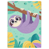 Tekententbeest hangend ondersteboven aan een tak klembord (Achterkant)