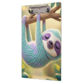 Tekentrilbuikzwijn hangend ondersteboven aan een t klembord (Links)