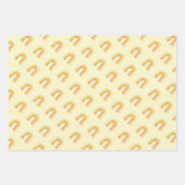 Tekenvellen voor regenboogverdampen van cute boho inpakpapier vel (Voorkant 2)