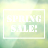 Tekenvenster lenteverkoop raamsticker (Vel 3)