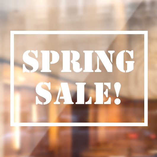 Tekenvenster lenteverkoop raamsticker (Vel 2)