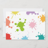 Tekenverf voor kunstschilderijen Schort voor kunst Kaart (Achterkant)