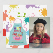 Tekenverf voor kunstschilderijen Schort voor kunst Kaart (Voorkant / Achterkant)