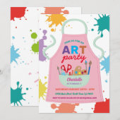 Tekenverf voor kunstschilderijen Schort voor kunst Kaart (Voorkant / Achterkant)