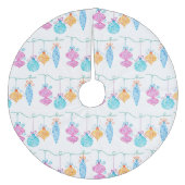 Tekenversieringsrok Fleece Kerstboom Rok (Voorkant)