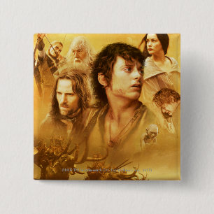 Tekenverzameling Vierkante Button 5,1 Cm