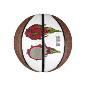 Tekenvruchtenafbeelding cartoon basketbal (Verticaal)