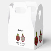 Tekenvruchtenafbeelding cartoon bedankdoosjes (Geopend)