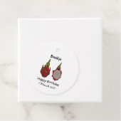 Tekenvruchtenafbeelding cartoon bedankjes labels (In situ)