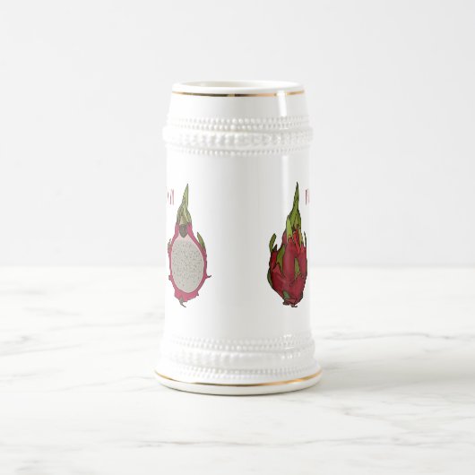 Tekenvruchtenafbeelding cartoon bierpul (Center)