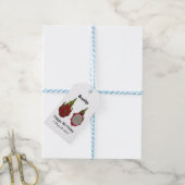 Tekenvruchtenafbeelding cartoon cadeaulabel (Met Touw)