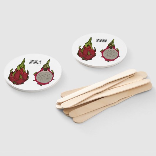 Tekenvruchtenafbeelding cartoon handwaaier (Niet-gemonteerd)