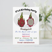 Tekenvruchtenafbeelding cartoon kaart (Staand voorkant)