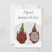 Tekenvruchtenafbeelding cartoon kaart (Achterkant)