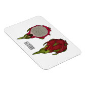 Tekenvruchtenafbeelding cartoon magneet (Rechterzijde)