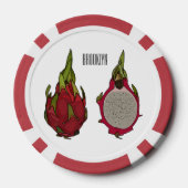 Tekenvruchtenafbeelding cartoon poker chips (Achterkant)