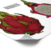 Tekenvruchtenafbeelding cartoon poster (Hoek)