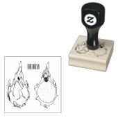 Tekenvruchtenafbeelding cartoon rubberstempel (Gestempeld)