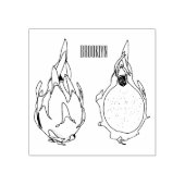 Tekenvruchtenafbeelding cartoon rubberstempel (Afrduk)