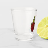Tekenvruchtenafbeelding cartoon shot glas (Links)