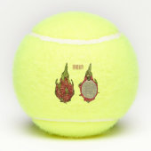 Tekenvruchtenafbeelding cartoon tennisballen (Achterkant)
